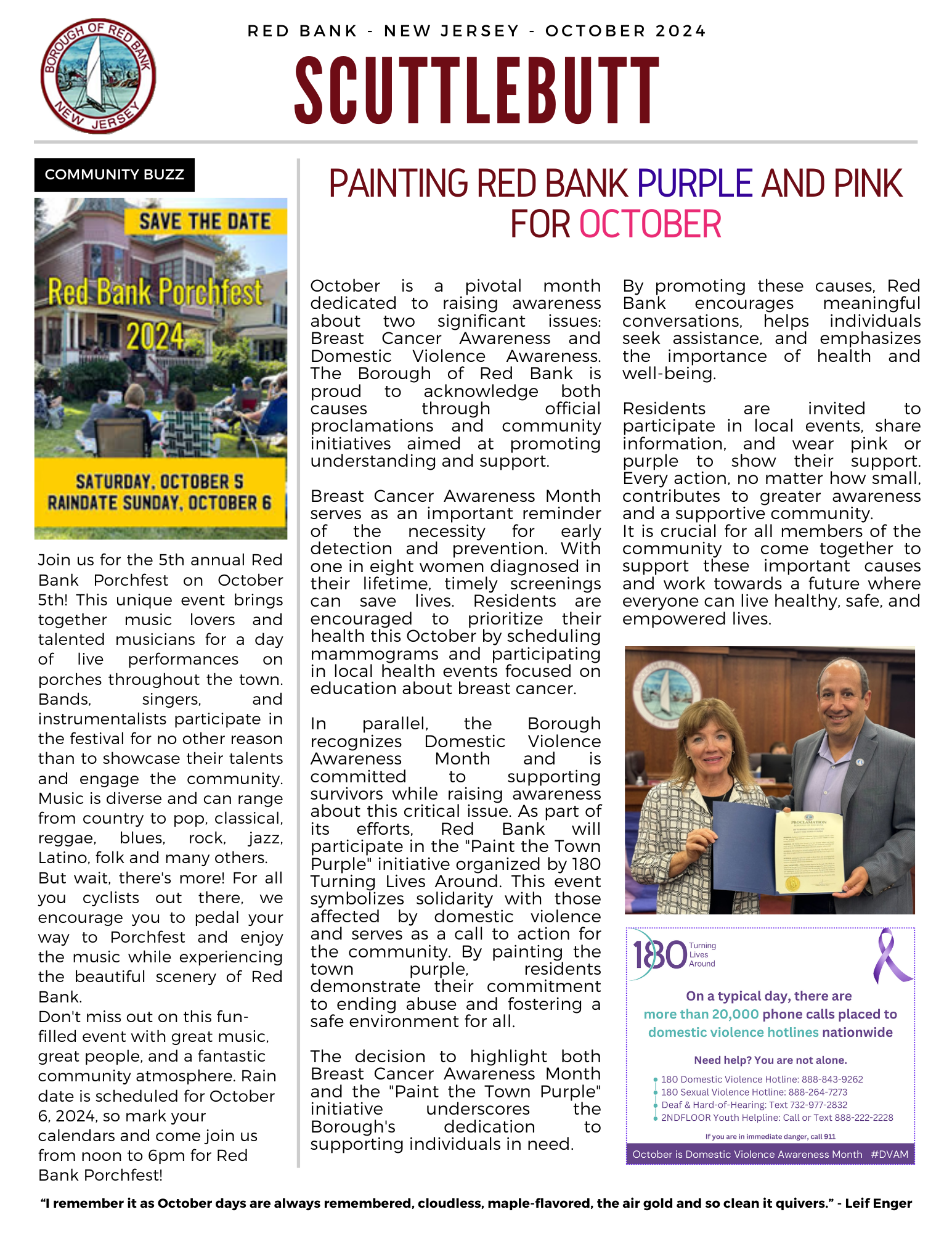 Scuttlebutt October 2024 Esp