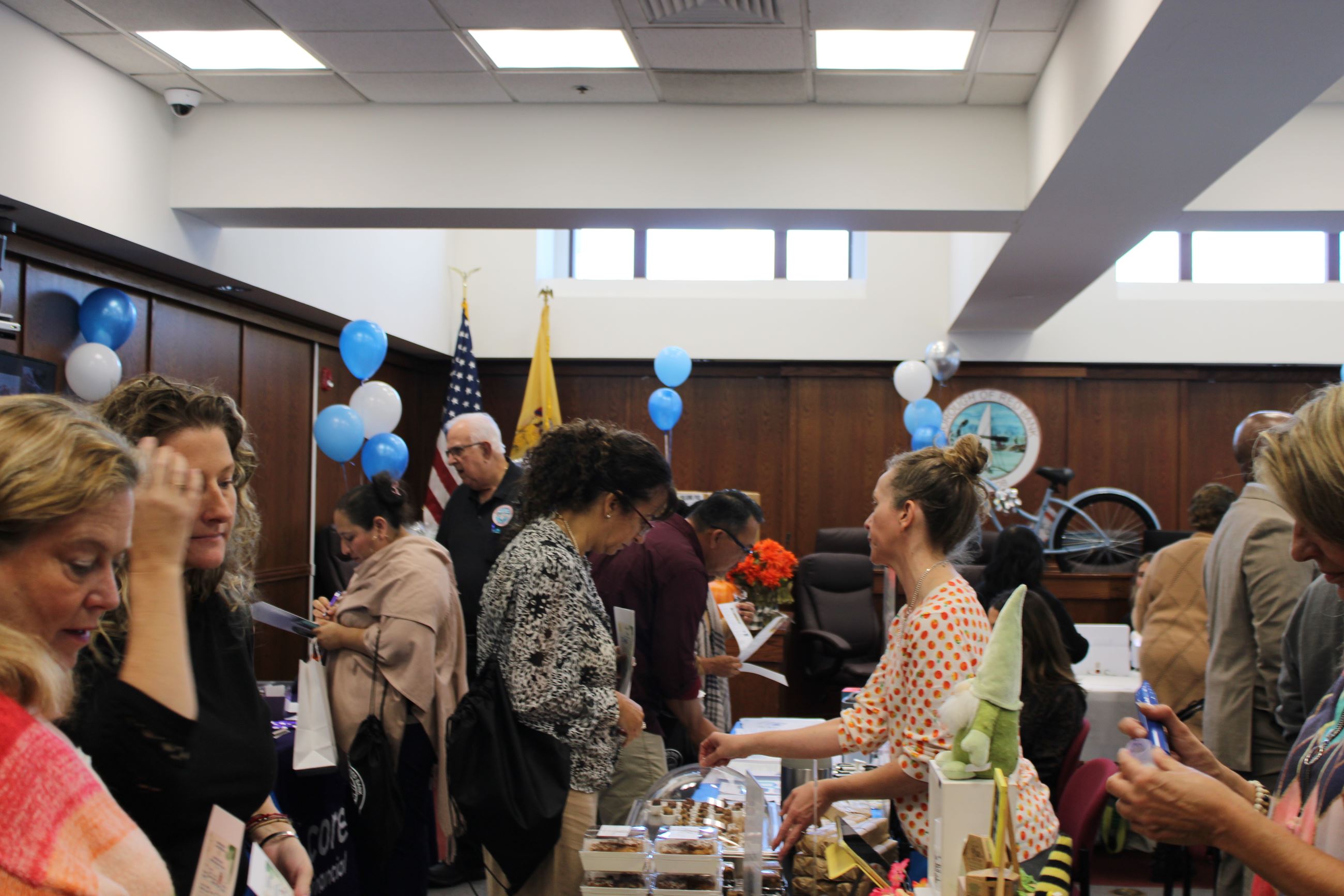 Crowd of people in the courtroom