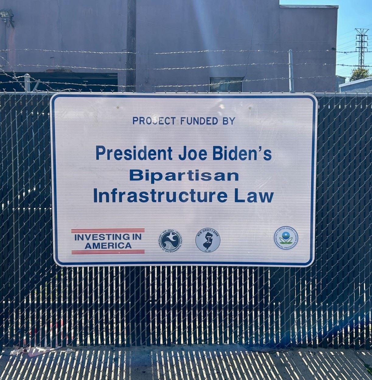 Project funded by President Joe Biden's Bipartisan Infrastructure Law