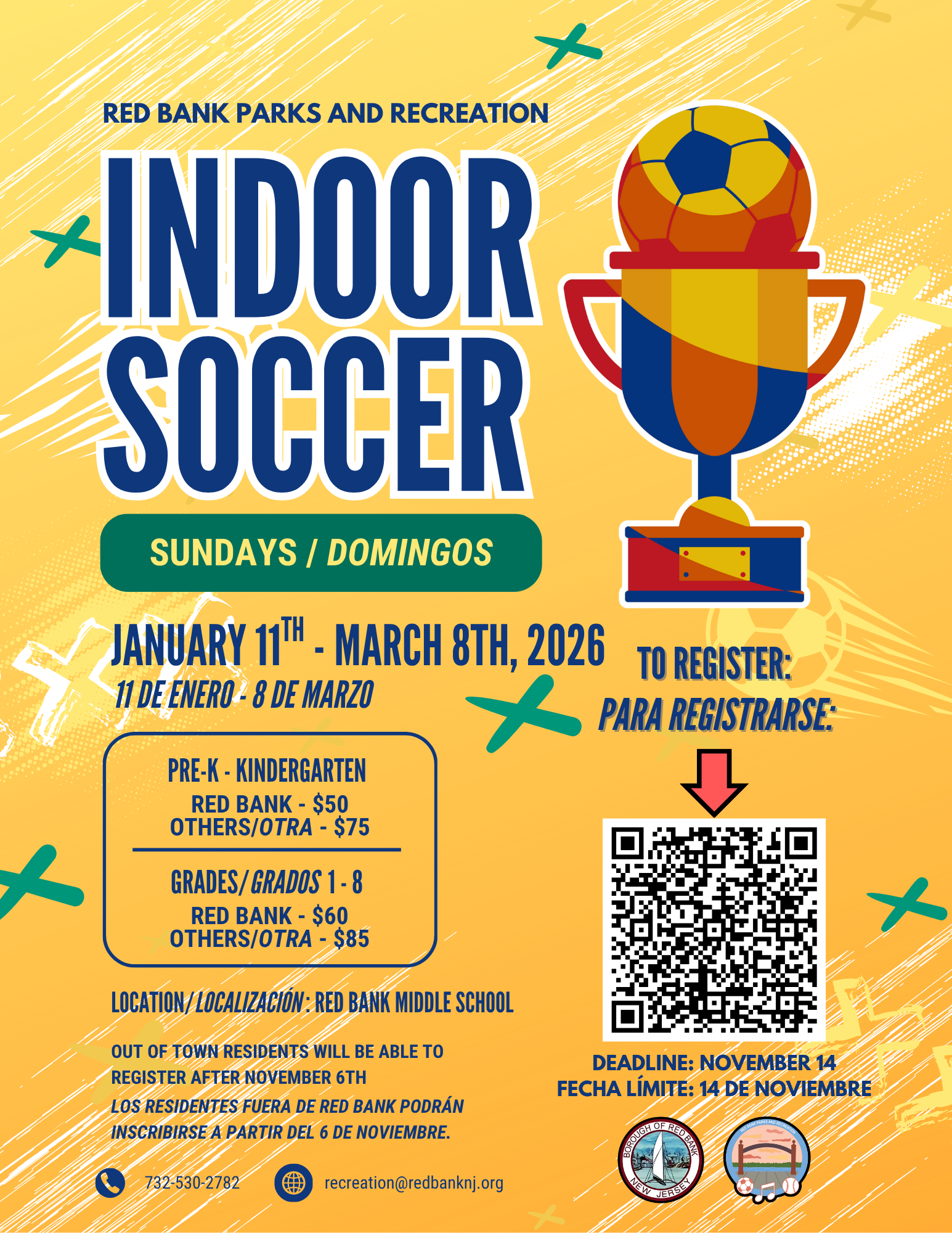 Indoor Soccer Flyer 2026